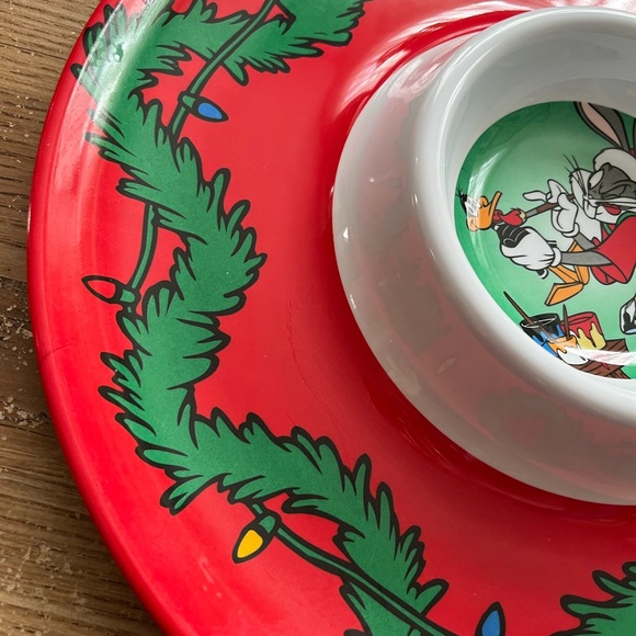 90s Vintage Bugs Bunny Donald Duck Serving Tray Plastic - Picture 5 of 7